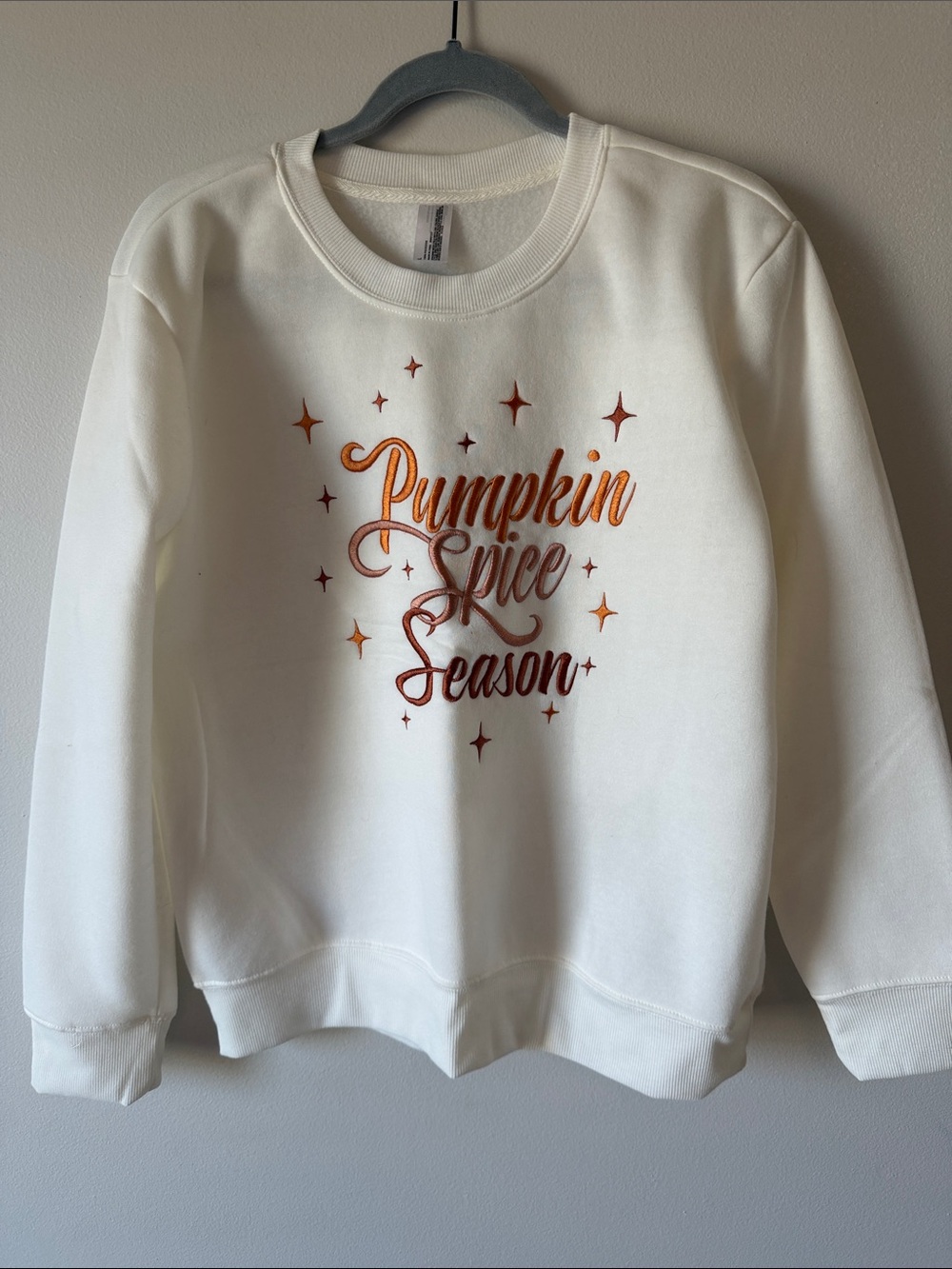 Pumpkin Spice Season Cream Graphic Sweatshirt